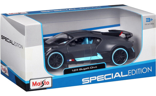 Maisto 1:24 Edición Especial Bugatti Divo, Gris Oscuro