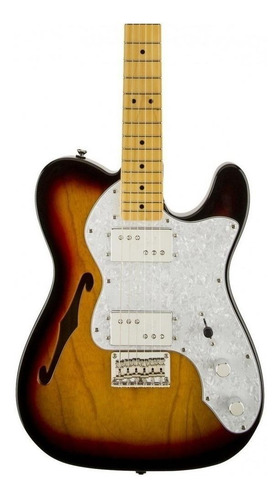 Imagen 3 de 5 de Guitarra eléctrica Fender American Elite Telecaster Thinline de fresno 3-color sunburst brillante con diapasón de arce