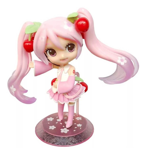 Figura De Sakura Miku Vestido Rosa Hatsune Miku 16 Cm