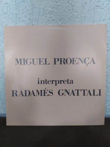 Lp Miguel Proença Interpreta Radamés Gnattali  - Cx03