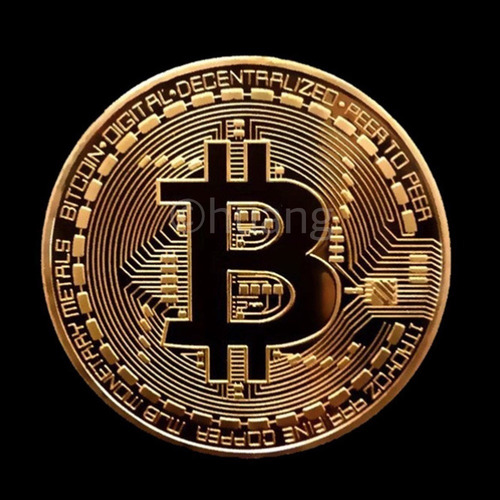 10 Moedas Bitcoin Colecionador - Edição Ouro Comemorativa