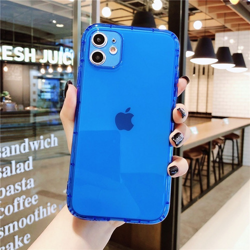 Funda Protector iPhone Candy Neon Resistente Airbag Case 3d
