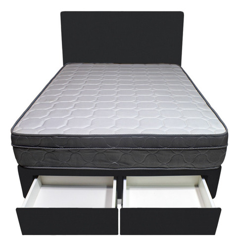 Dormitorio Turin + 2 Cajones 1.5 Plz + Cabecera