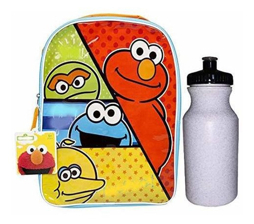 Sesame Street Elmo 15 Mochila Gran Pájaro Oscar Y El M...