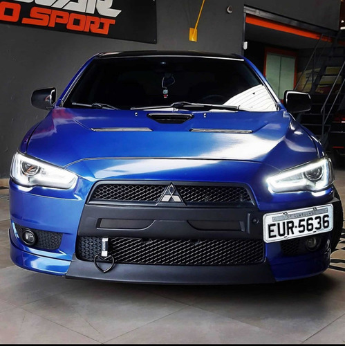 Evo Nose Aplique Parachoque Estilo Lancer Evo X Ja Pintado