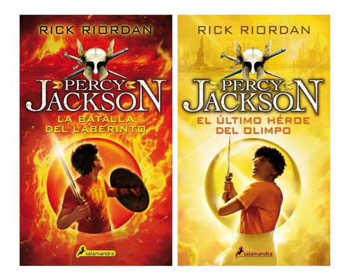 Percy Jackson 4 + 5 - Rick Rioldan - Salamandra - 2 Libros