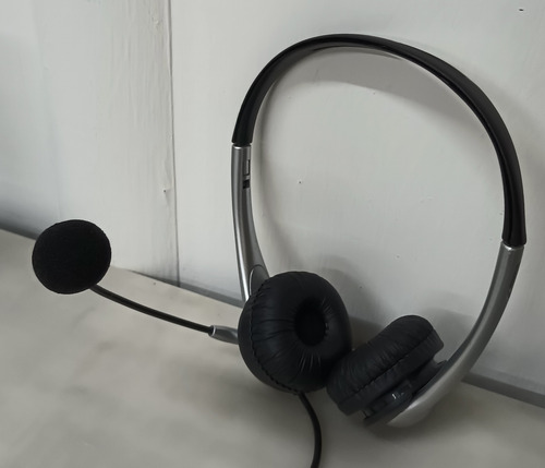Audífonos Alámbricos Diadema Call Center Con Micrófono