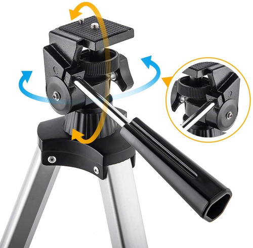 Imagen 3 de 6 de Telescopio Astronómico Refractor Trípode Para Principiantes