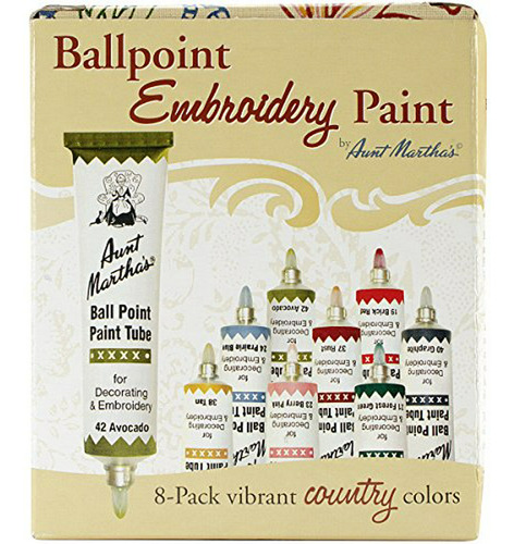 Pintura Artesanal  666, 8 Colores (1 Pack), Estilo Country