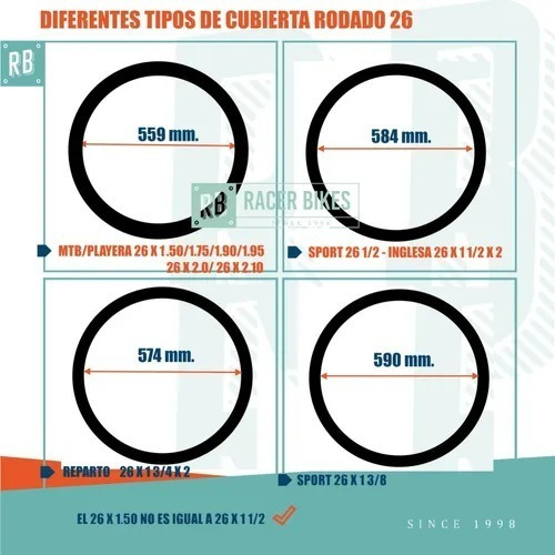 Imagen 2 de 10 de Cubierta Bicicleta Imperial Cord 26 X 1.50 Freedom - Racer