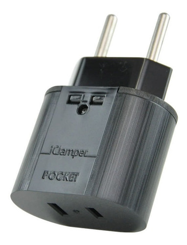 Protetor Dps Iclamper Pocket X 2pn Adaptador Nema Preto 127/220v