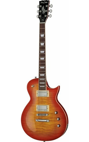 Harley Benton Sc-custom Ii Honey Burst Flame