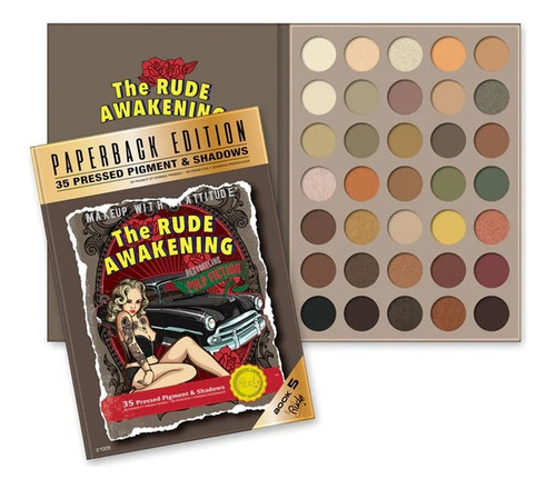 Kit De 35 Sombras The Rude Awakening Paperback Edition Palette Rude Cosmetics