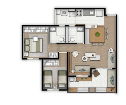 Apartamento Para Venda Em São Paulo, Vila Ipojuca, 3 Dormitórios, 1 Suíte, 2 Banheiros, 2 Vagas - Cap3251_1-1453448