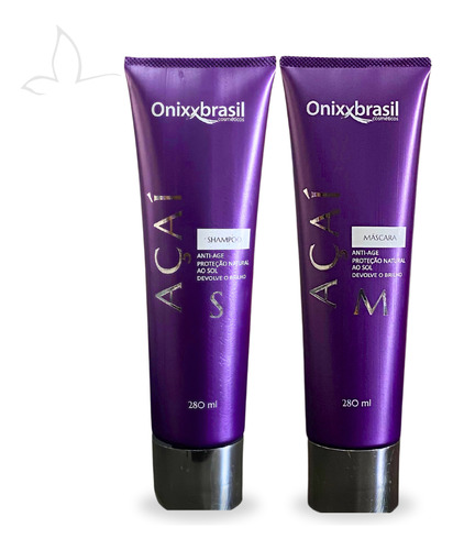 Kit Shampoo E Mascara Açai Hidratação Intensa 280 Ml Onixx