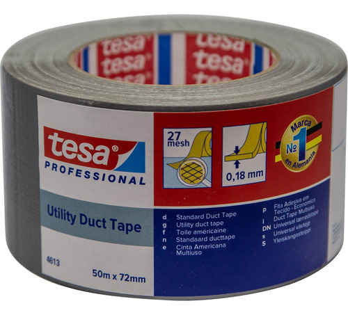 Cinta Tesa Duct Tape Xl 72mm
