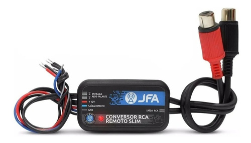 Conversor Fio Para Rca Remoto Slim 12v Jfa Automotivo Cd Dvd