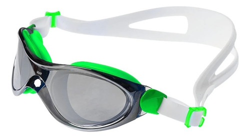 Goggles Natación Voit Missile Espejeado Uv Antiempañante Color Verde