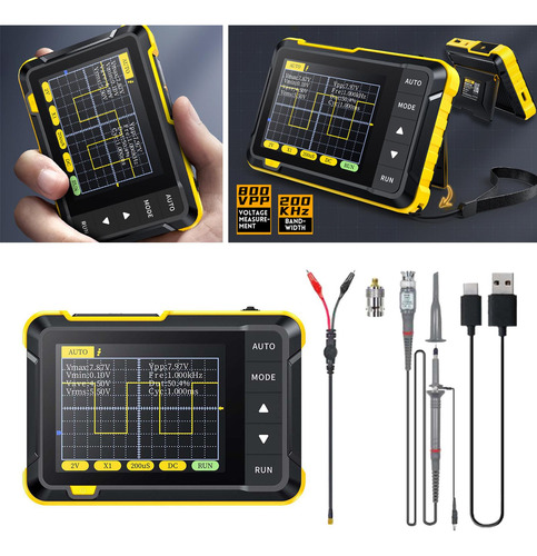 Osciloscopio Digital Medidor De 200 Khz Para Alto Estándar
