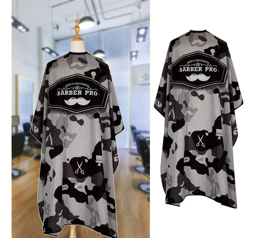 Xing Capa De Barbero Profesional Grande, Camuflaje,