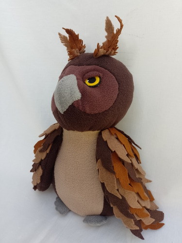 Ñacurutú Búho Lechuza Peluche Animalito Autóctono De Uruguay