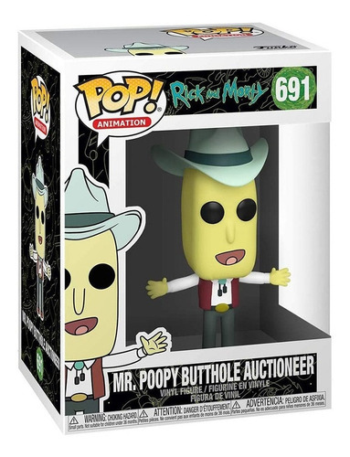Figura Funko Pop Animation R&m - Mr. Poopy Butthole