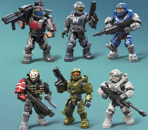 Mega Construx Halo Paquete De Personajes 20 Aniversario!! 352