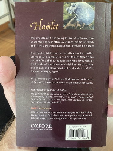 Oxford Bookworms Stage 2: Hamlet (versión) - Shakespeare (Usado)