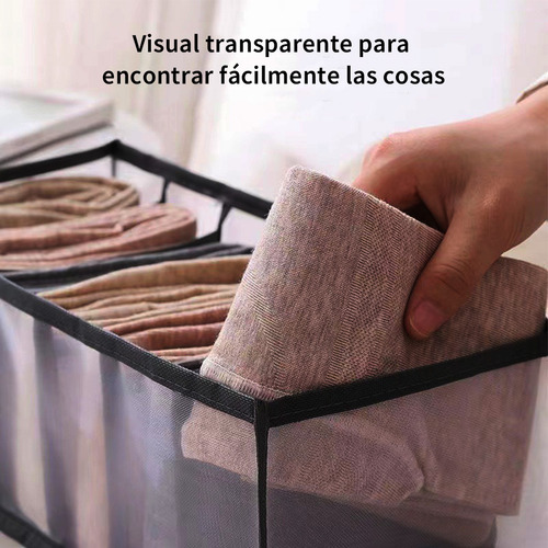 1pc Caja Organizadora De Ropa Con 9 Rejillas Almacenamiento
