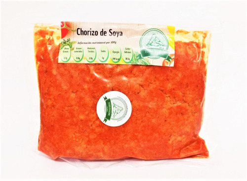 Imagen 1 de 1 de Chorizo Vegano De Soya 350g