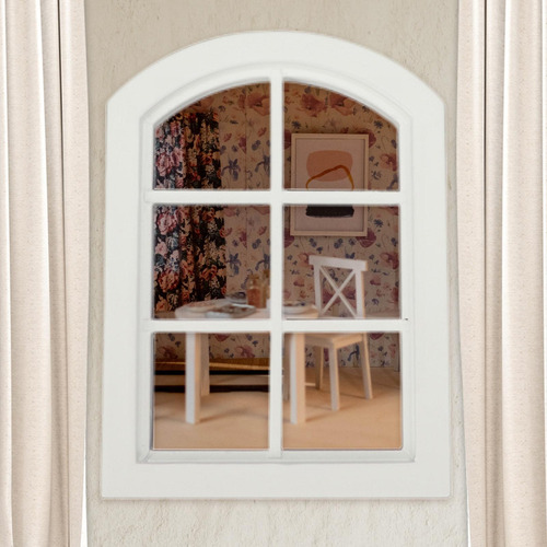 5 Arco Mini Casa De Muñecas De Madera En Miniatura Ventana