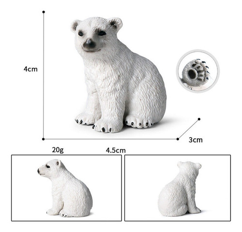 O Figuras Animales Coleccionables Miniaturas Osos Polares