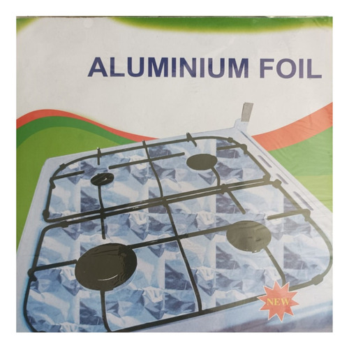 1 Papel Aluminio Protector Para Cocina, Estufa 50 X 60 Cm