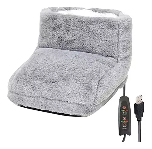 Calentador de Pies Eléctrico USB de 2 Piezas, Calentadores de Felpa,  Almohadil Térmica pa Estudio Sunnimix Calentador de pies eléctrico