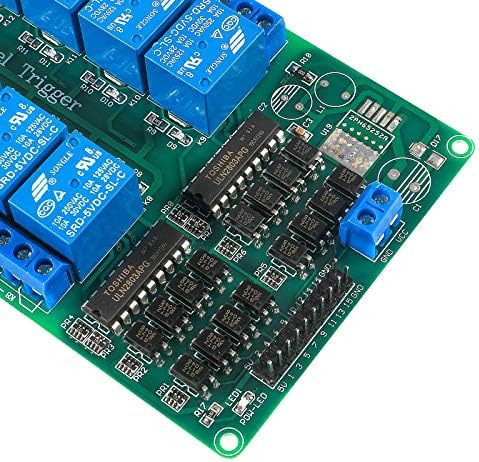 Alamscn Módulo De Relé De 16 Canales Cc 5v Con Placa De De
