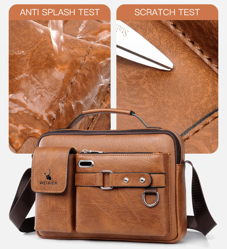 Bolso De Mano De Cuero Pu De Negocios Para Hombre