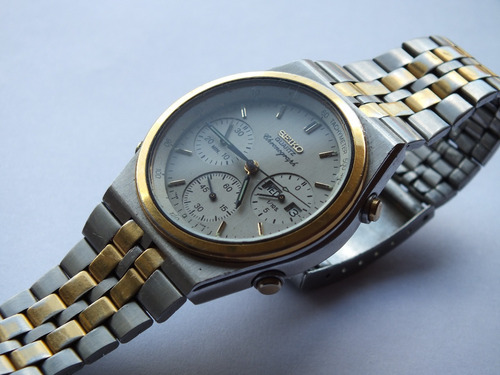 Relógio Seiko Cronômetro 7a38 - Década De 80 Conservado