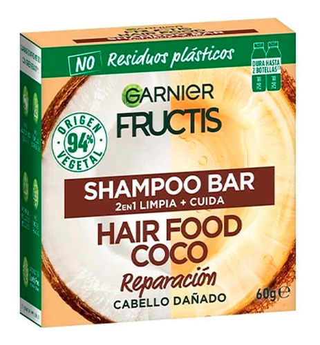 Shampoo Solido Fructis Hair Food Coco X 60g Garnier