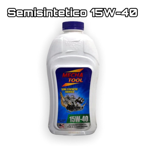 Imagen 1 de 2 de Aceite Motor Semi-sintetico 15w-40 Mecha Tool 