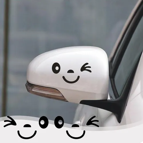 Pegatinas En L Para Carrocería De Coche Con Cara Sonriente E