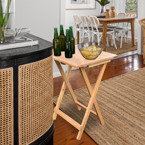 Mesa Plegable De Servicio De Madera Hogare Color AILE