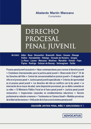 Derecho Procesal Penal Juvenil - Manzano, Abelardo M