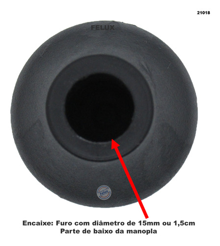 Manopla Bola De Câmbio D A20 Turbo 1985-1997 Preta E Dourado