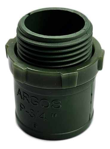 50 Pzs Conector Con Rosca Conduit Pvc Pesado Verde 3/4 PuLG