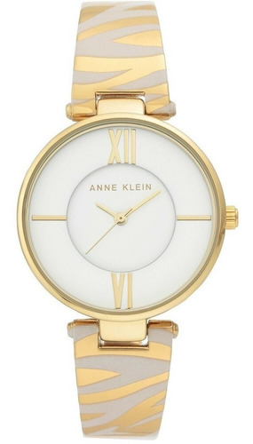 Reloj Mujer Anne Klein Cristal Mineral 34 Mm Ak/3532wtze