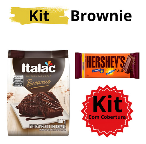 Brownie Italac 400g Com Cobertura Pronto E Delicioso