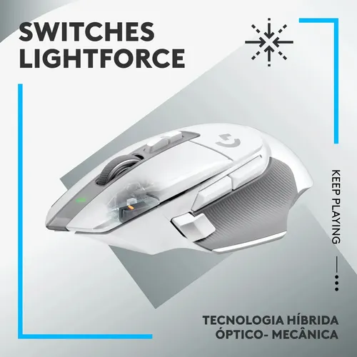 Mouse Gamer Logitech G G502 X Lightspeed Sem Fio Branco | MercadoLivre