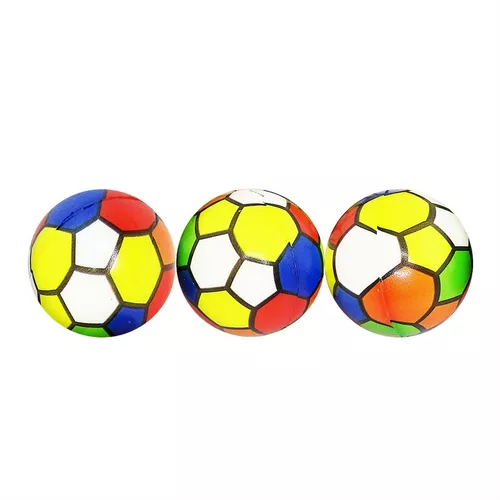 Kit de Pelotas Antiestres con 12 Unidades Futbol Colores RYBIU IMPORT