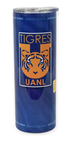 Tigres Uanl Vaso Termo Slim Azul 100% Original