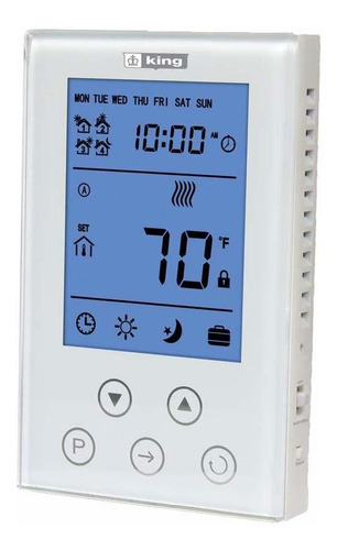 Termostato Electronico Programable Dia Dp Color Blanco